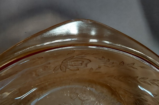 Image 1 of set vintage di 2 ciotole in vetro marrone/ambra