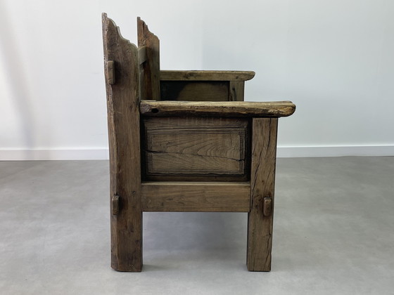 Image 1 of Divano spagnolo antico del XIX secolo