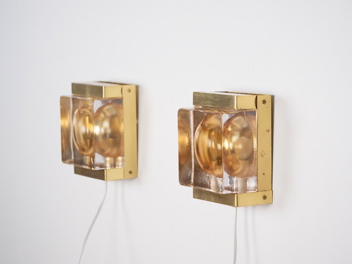 Set van 2 Vitrika Maritim wandlampen uit de jaren 60.