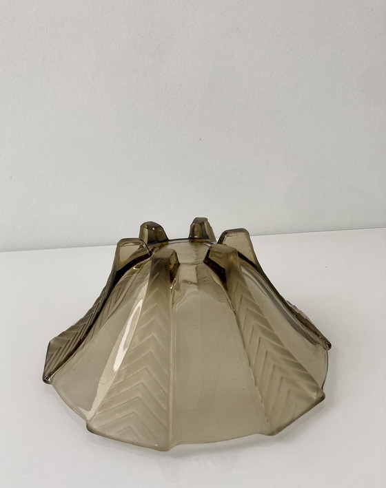 Image 1 of Plato de cristal Art Déco de 1930, modelo Athena, empresa Walther&Sohne