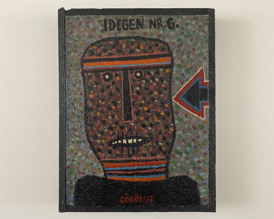 Image 1 of Ferenc Gögös – „Idegen Nr.6“ – Acrylgemälde im eigenen Rahmen