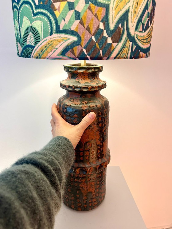 Image 1 of Lámpara recién ensamblada a partir de un jarrón con valor de colección: Carstens Tönnieshof - West Germany Studio Ceramics