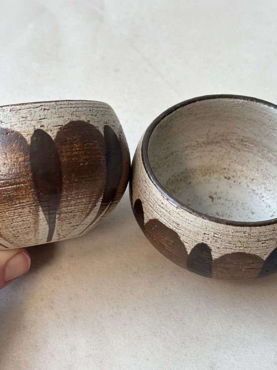 Image 1 of Set di ciotole in ceramica di Gabriel Fourmaintraux, anni '50