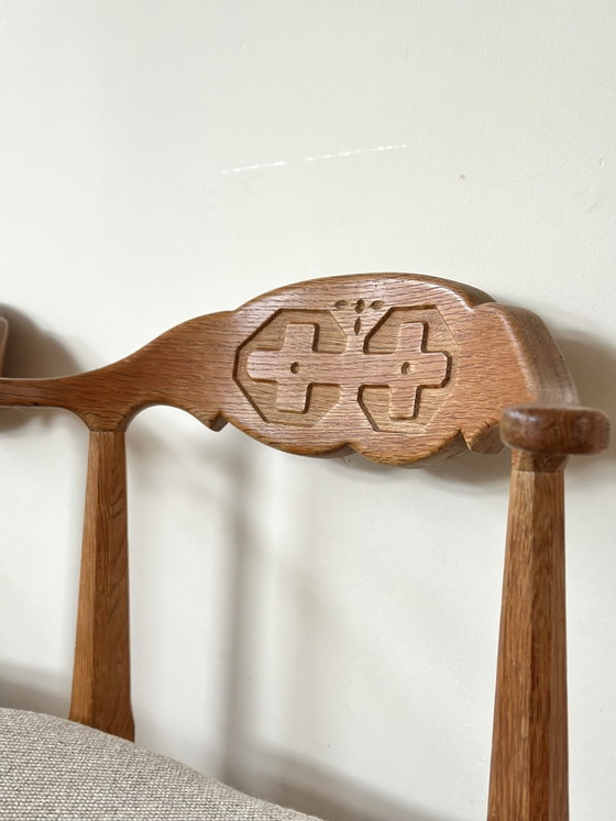 Image 1 of Vintage stoelen set 4 eiken Henning Kjærnulf E.G. Møbler