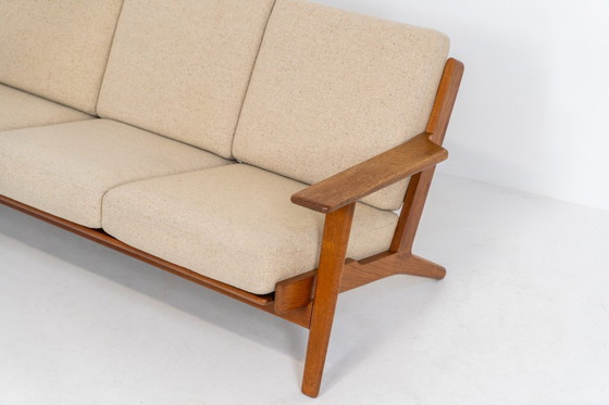 Image 1 of Early GE-290 3-seater sofa in oak by Hans J. Wegner for Getama (Denmark, 1953).