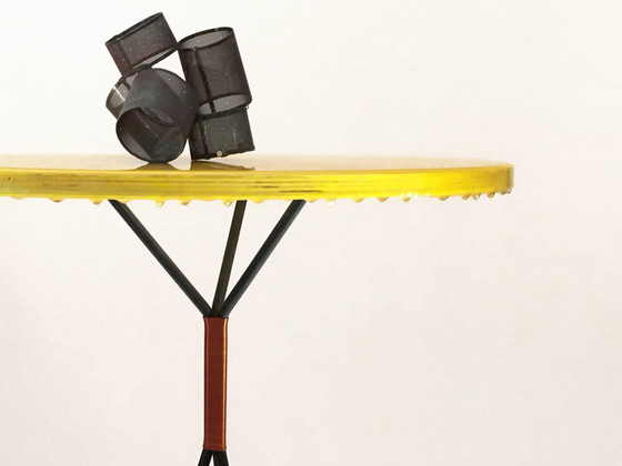 Image 1 of Ndebele Nomadic Table by Melchior van Dansik, Yellow Sun
