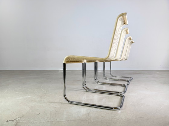 Image 1 of Set originale di 4 sedie a sbalzo Tecta B20 Sedie a sbalzo Jean Prouvé