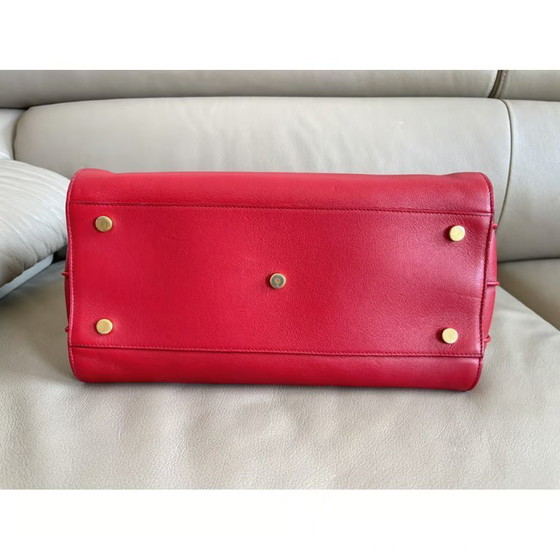 Image 1 of Designer Business Bag |   SAINT LAURENT |  Carryall Rouge Orient | red