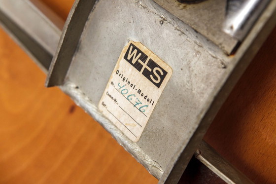 Image 1 of Egon Eiermann Swivel Chair for Wilde & Spieth, Bauhaus Desk Chair 1950s, German Industrial Beech Chair