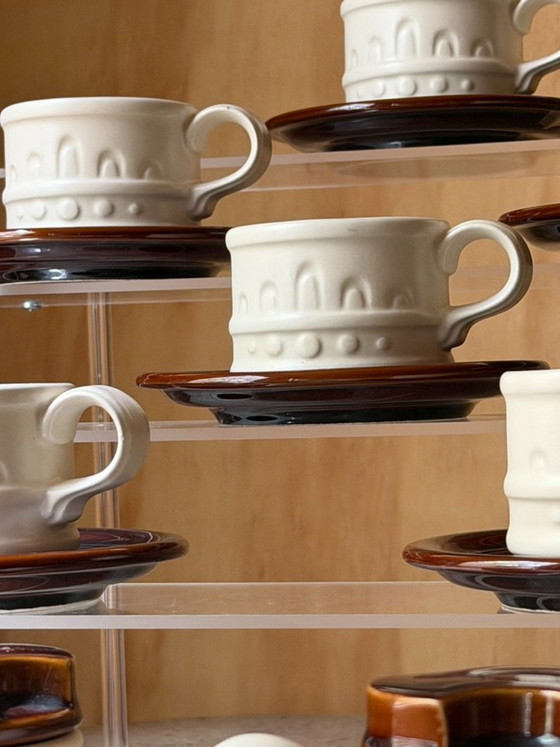 Servizio da caffè vintage Carlton Ware, composto da 14 pezzi in ceramica, stile metà secolo, con tazzine da (photo 6 of 16)