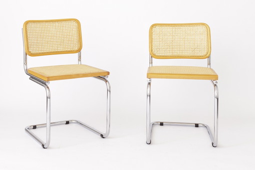 2 sillas Cantilever vintage de los años 90 - Diseño italiano