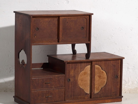 Tansu da tavolo giapponese compatto - Periodo Meiji (ca. ) #38 – Cassettiere, Iron (photo 2 of 40)