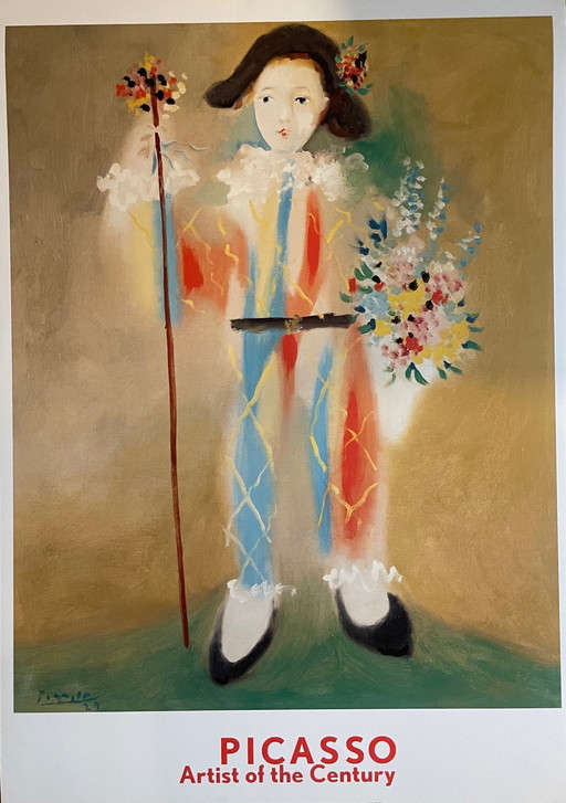 Pablo Picasso (1881-1973), Le Petit Pierrot Aux Fleurs, 1923, Copyright 1999 Pablo Picasso, Courtesy, Helly Nahmad Gallery