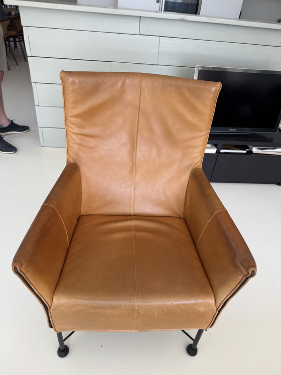 Precioso juego de dos sillones de cuero Montis. – Leather, Metal (photo 3 of 5)