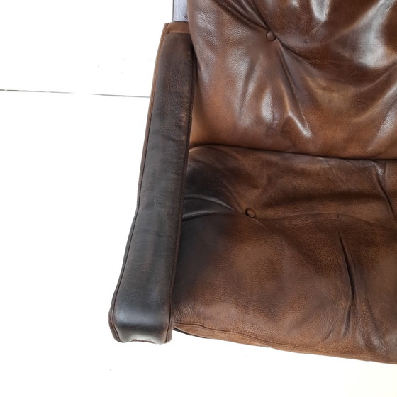 Fauteuil lounge vintage Siësta Ingmar Relling Westnofa – Wood, Leather (photo 7 of 9)