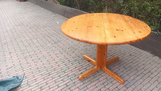 Image 1 of Table de salle à manger vintage Rainder Daumiller style années 1970