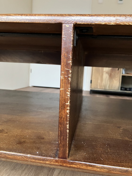 Image 1 of Industrial coffee table in walnut wood