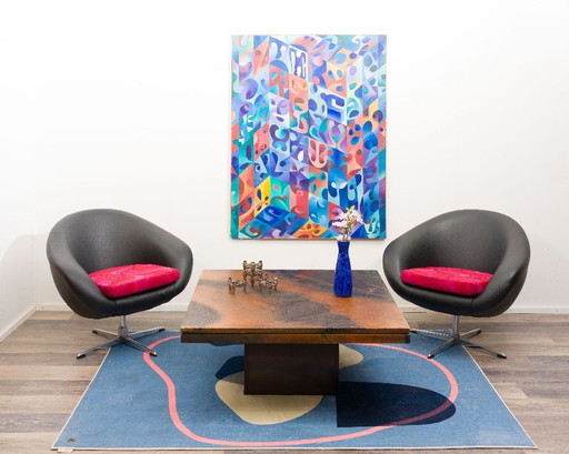 Un fauteuil cocktail/fauteuil boule rétro, années 70