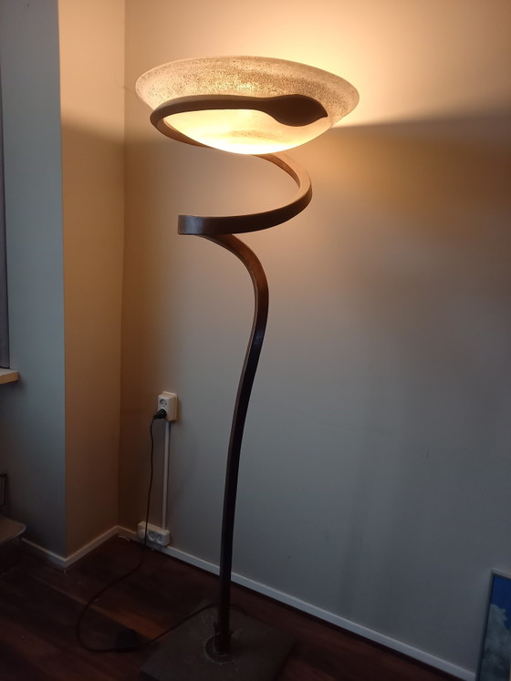 Lampada da terra di grandi dimensioni – Lampade da terra, Metal, Glass (photo 5 of 8)