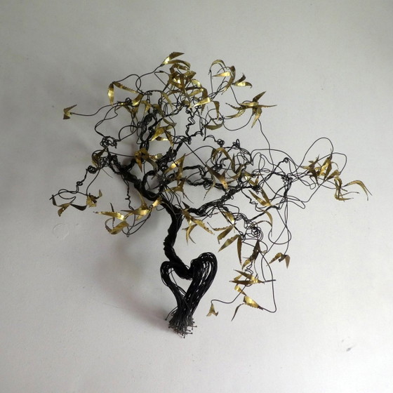 Brass Wall Sculpture by Daniel D'Haeseleer, 1970s (photo 10 of 11)