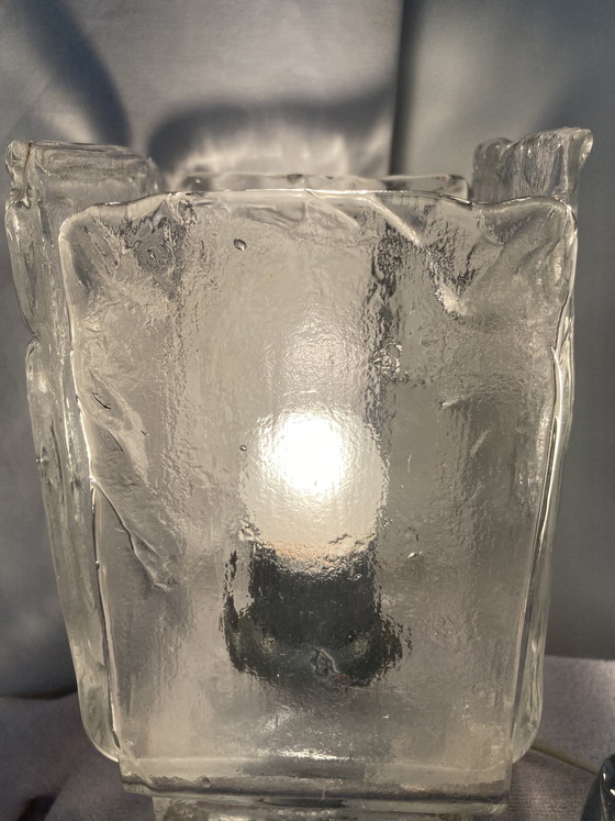Image 1 of 2 vintage design tafellampen uit de jaren 80 van Murano-glas