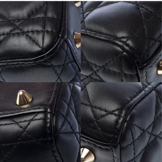 Image 1 of Borsa DIOR Lady Dior in cuoio nero - 103265