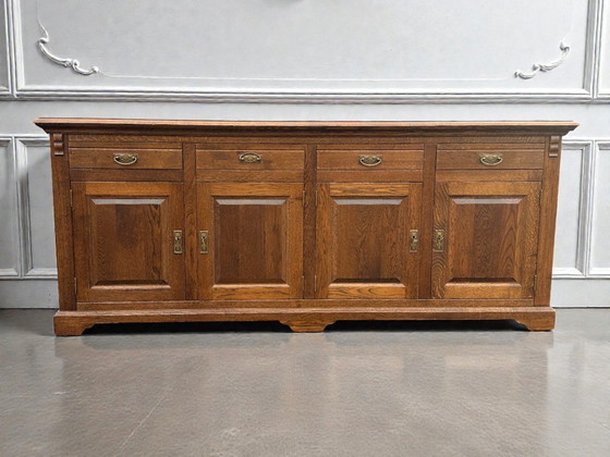 Image 1 of Solid oak sideboard – 2195090 cm – High quality