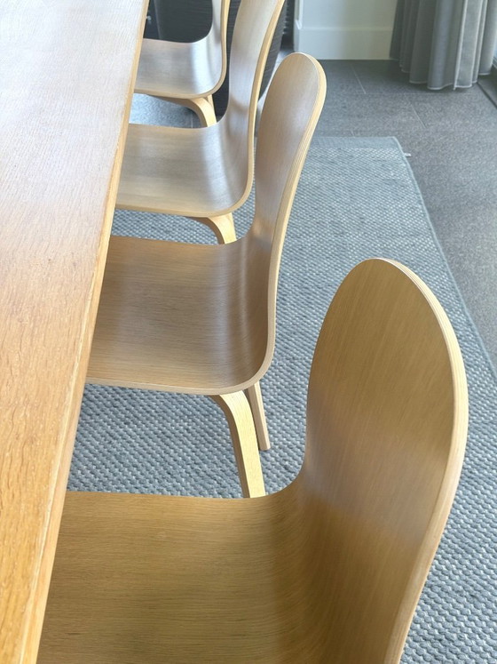 Image 1 of 8x Muuto Visu oak chairs