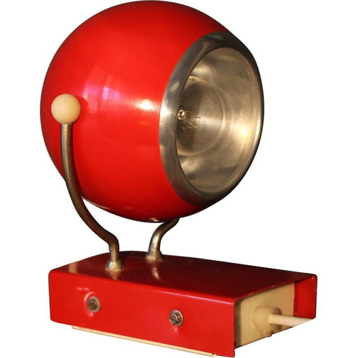 Lámpara de mesa vintage de la era espacial, Hungría, 1970
