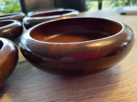 Image 1 of 6 ciotole vintage in teak.