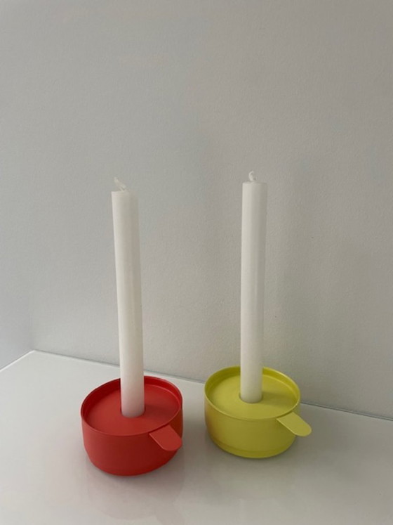 Image 1 of Set di 2 candelabri vintage IKEA VELCEND – design anni '90