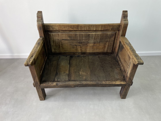 Image 1 of Divano spagnolo antico del XIX secolo