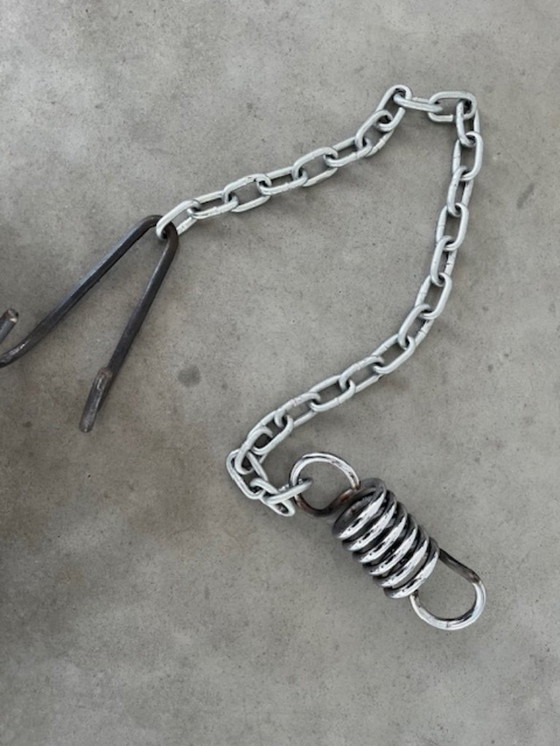 Image 1 of Silla colgante HK Living de ratán blanco