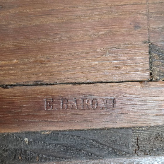 Image 1 of Mesilla de noche estilo Imperio francés de E. Baroni, principios del siglo XIX