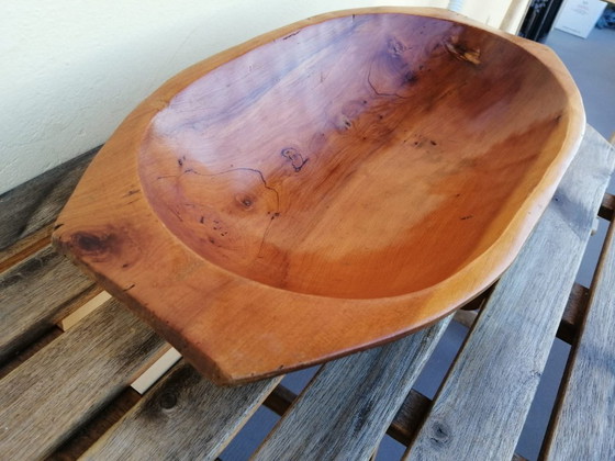 Image 1 of Ciotola ovale in legno ulivo anni 50’ 48x24