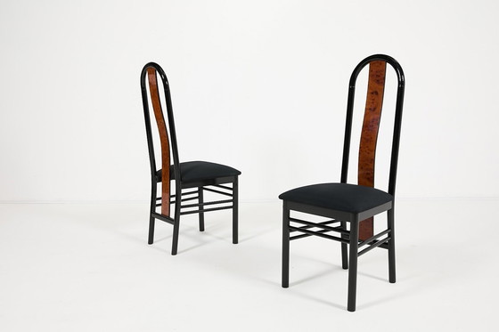 Image 1 of Ensemble de 6 chaises vintage de GDM, Italie, années 1980