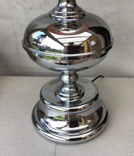 Image 1 of Italian vintage chrome table lamp