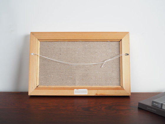 Image 1 of Gemälde "Der Regenbogen über dem Dorf", skandinavisches Design, 1960er Jahre