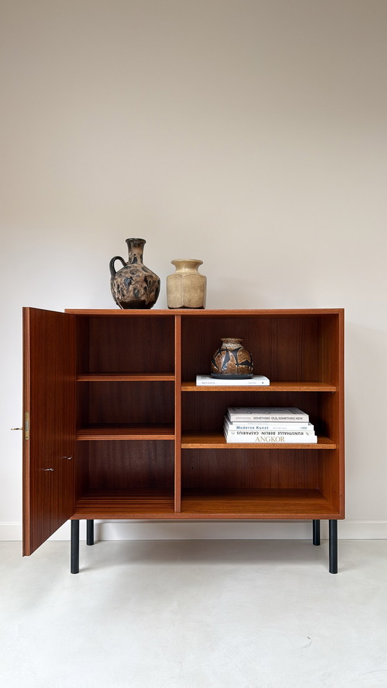 Image 1 of Vintage wooden cabinet with shelves and 1 door