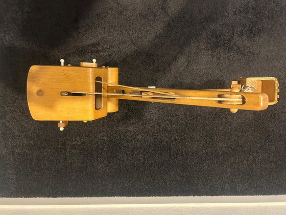 Image 1 of Vintage DDR Houten Kraan - Friedrich Fröbel Werdau (FWF) - Museumkwaliteit Zeldzame Design Klassieker: FWF Houten Dragline/Kraan