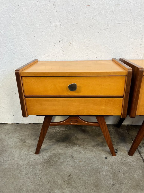 Image 1 of Set di comodini vintage, anni '50/'60, Paesi Bassi