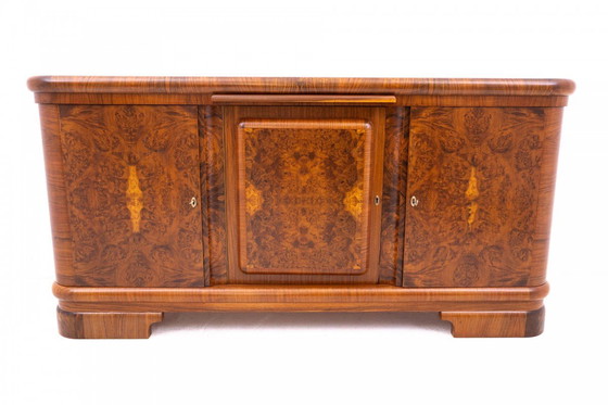 Image 1 of Large Art Deco Chest of Drawers, Poland, 1940s