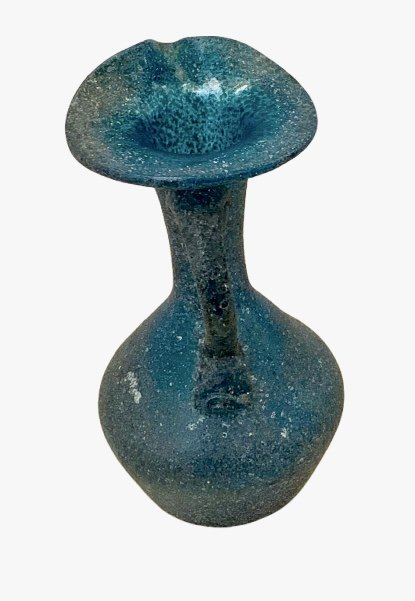 Kleine Scavo Murano Aiguière — Seguso charakteristischer dreilappiger Hals — Vintage 13cm