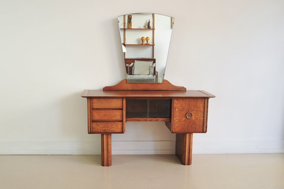 Image 1 of tocador Art Déco de roble