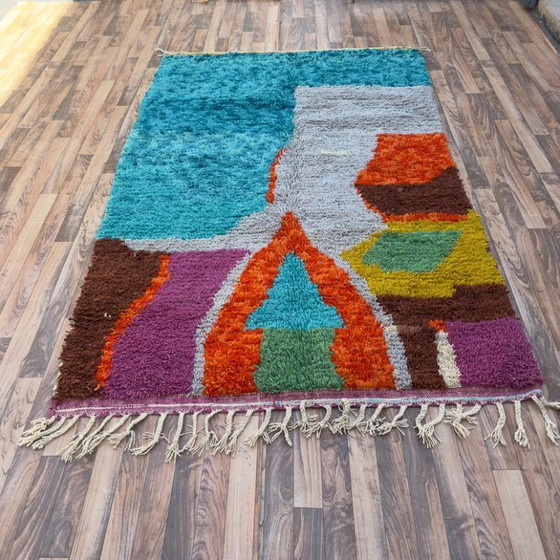 Image 1 of Tapis berbères multicolores en laine 200cmx150cm