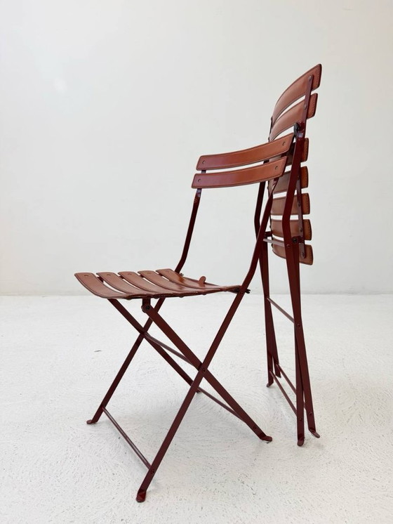 Image 1 of Set of 4 Celestina folding chairs by Zanotta, 1980s
