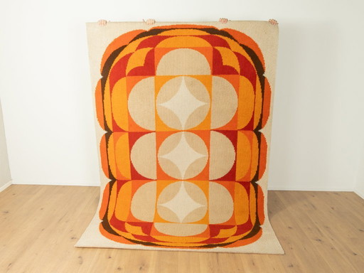 Vloerkleed in Space Age-stijl uit de jaren 70, 200 x 291 cm, vintage.