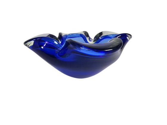 Image 1 of Murano - Murano Sommerso - cendrier - bol - bleu cobalt - années 1960
