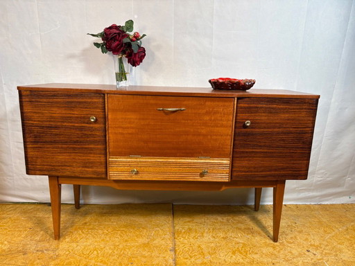 Mid-Century Retro Vintage Teak Sideboard by Stonehill Early 1960s  With Bar Compartment • British Design Classic • Collector’s P