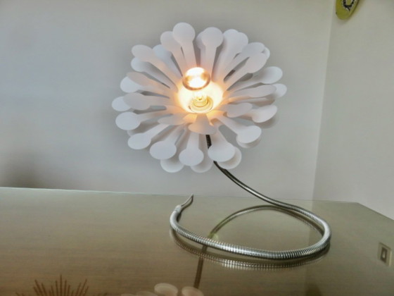 Image 1 of Lampada a forma di fiore in stile era spaziale, rockabilly, vintage, anni '80-'90